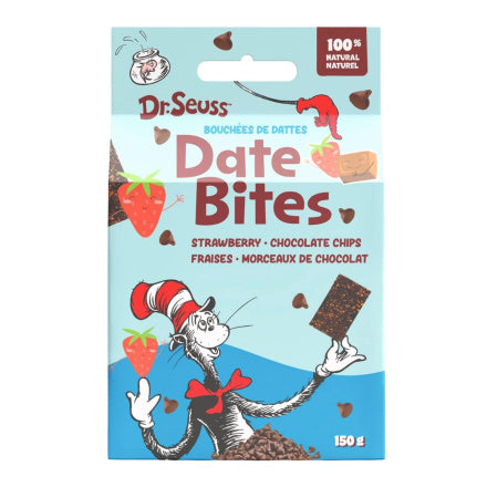 Dr. Seuss Date Bites, GF, Peanut Free, Non Gmo:  Strawberry Chocolate Chips 150g