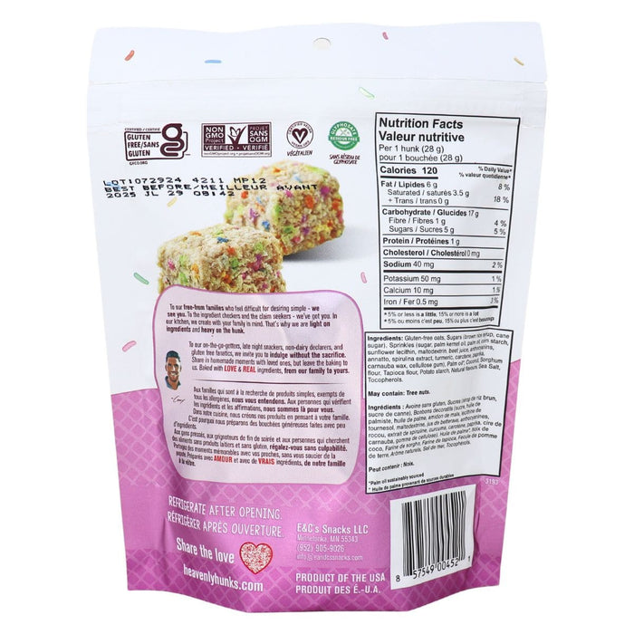 Heavenly Hunks Birthday Cake Hunks, Gluten Free, Vegan. 170g