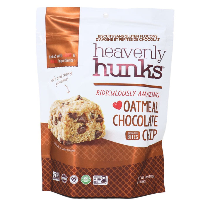 Heavenly Hunks Oatmeal Chocolate Chip Hunks, Gluten Free, Vegan. 170g