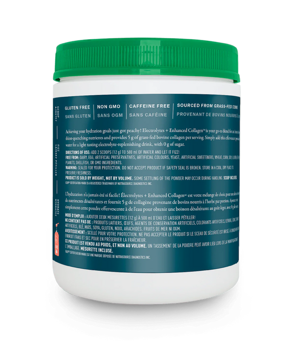 Organika Electrolytes + Enhanced Collagen (Juicy Strawberry Peach Flavour)