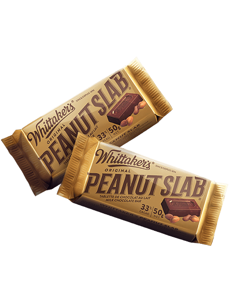 Whittaker's Original Peanut Slab Milk Chocolate Bar 50g