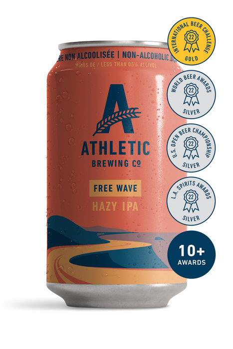 Athletic Brewing Co Free Wave Hazy IPA Non Alcoholic Beer 355ml