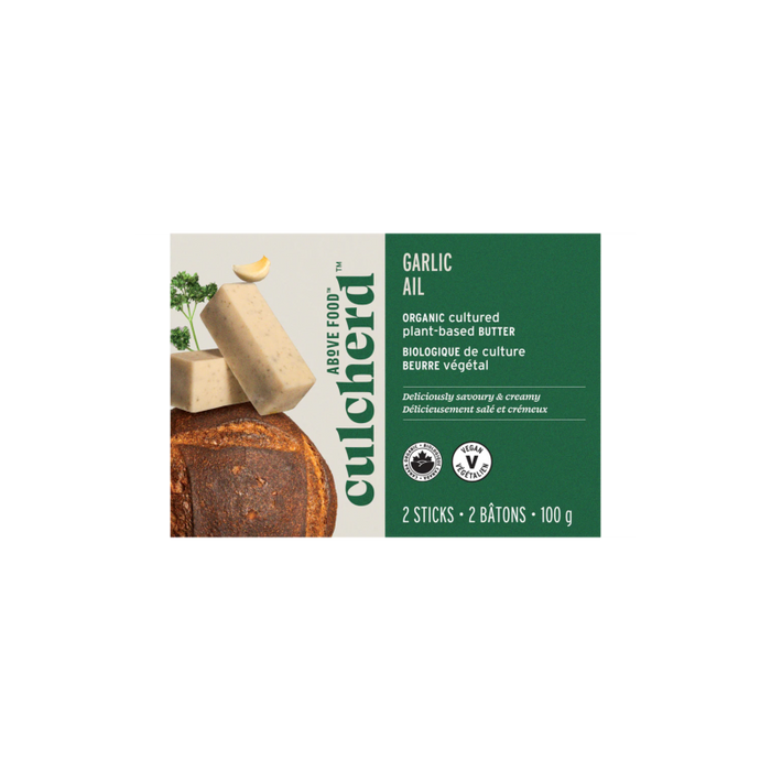 Above Food Culcherd Organic Cultured Plant-Based Butter, Garlic 100g