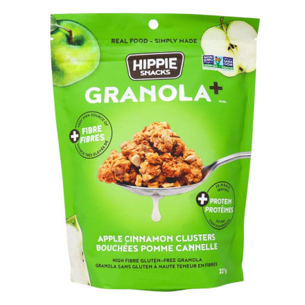 Hippie Snacks Gluten Free Granola + Apple Cinnamon Clusters 227g