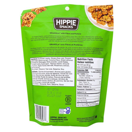 Hippie Snacks Gluten Free Granola + Apple Cinnamon Clusters 227g