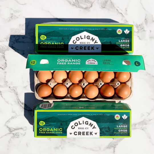 Coligny Creek Organic Large Eggs 1dozen
