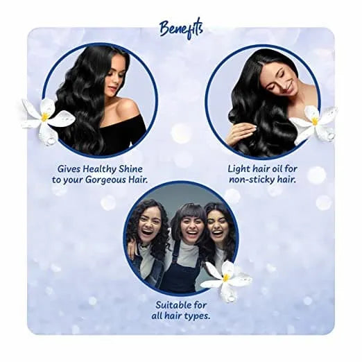 Parachute Jasmin Coconut & Vitamin E Hair Oil – Shine & Softness (300ml)