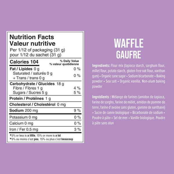 Lulabelle Waffle Mix Gluten Free 375g
