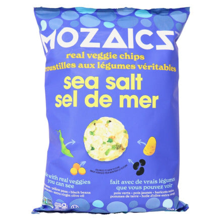 Mozaicz Gluten Free Real Veggie Chips, Sea Salt 100g