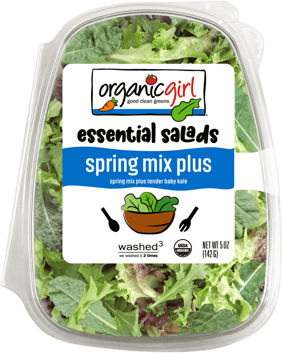 Organic Girl Essential Salads Spring Mix Plus – Washed & Ready-to-Eat Greens (5oz)