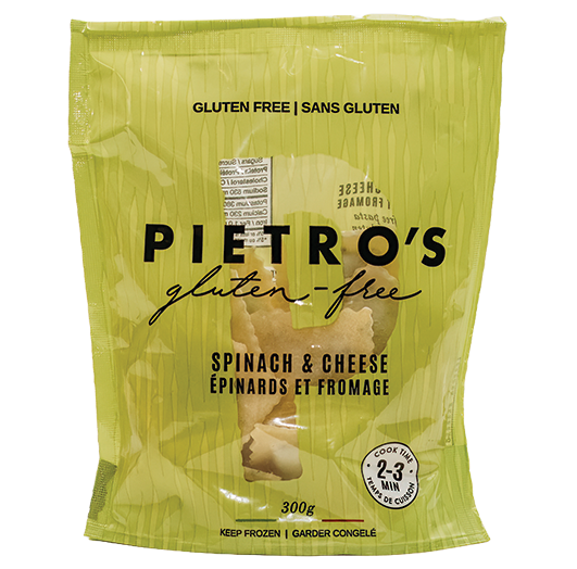 Pietro's Spinach & Cheese Ravioli – Gluten-Free Italian Pasta (300g)