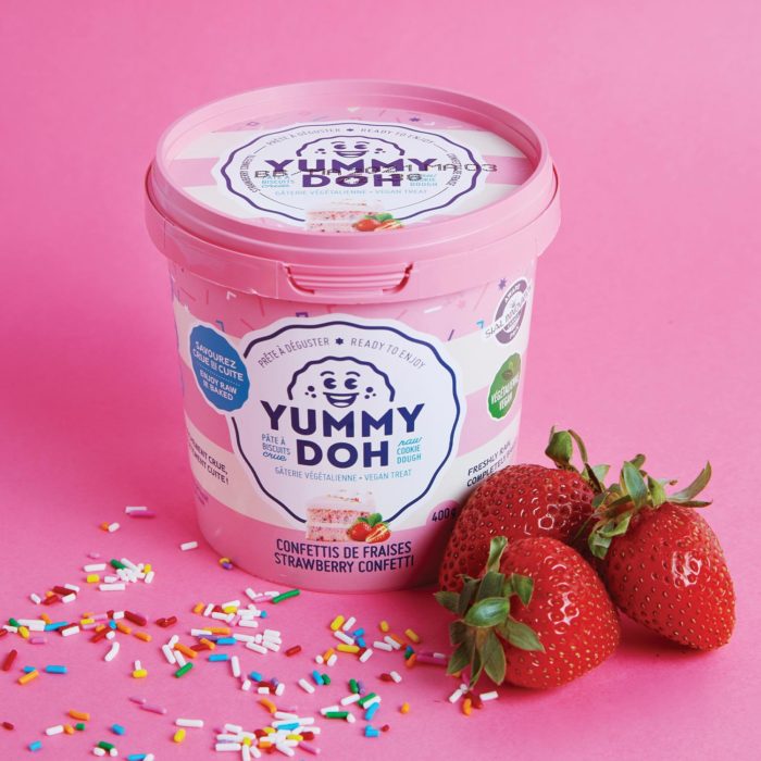 Yummy Doh Vegan Raw Cookie Dough, Strawberry Confetti 400g