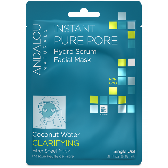 Andalou Instant Hydro Serum Facial Mask 18ml