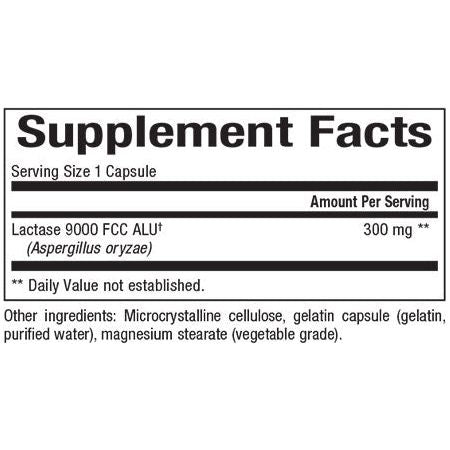 Natural Factors Lactase Enzyme Supports Digestion Of Dairy Products 60capsules