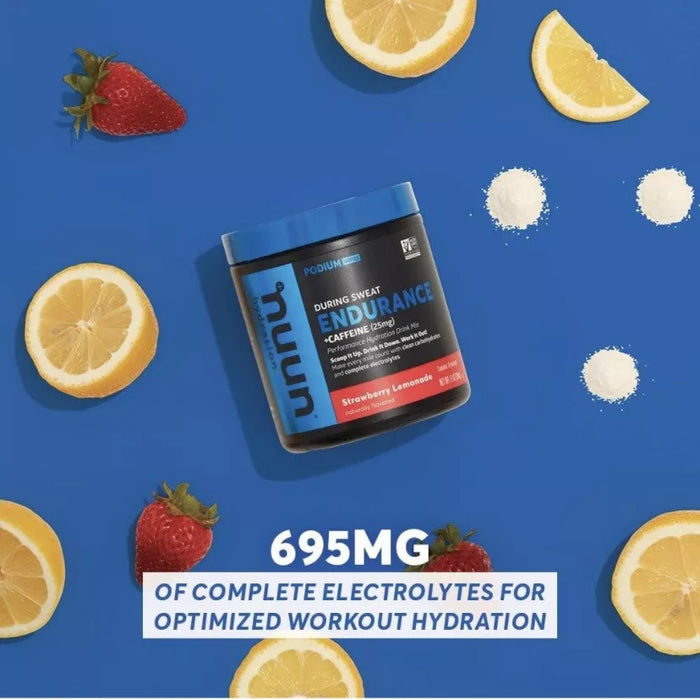 Nuun Endurance Performance Hydration Drink Mix + Caffeine Strawberry Lemonade