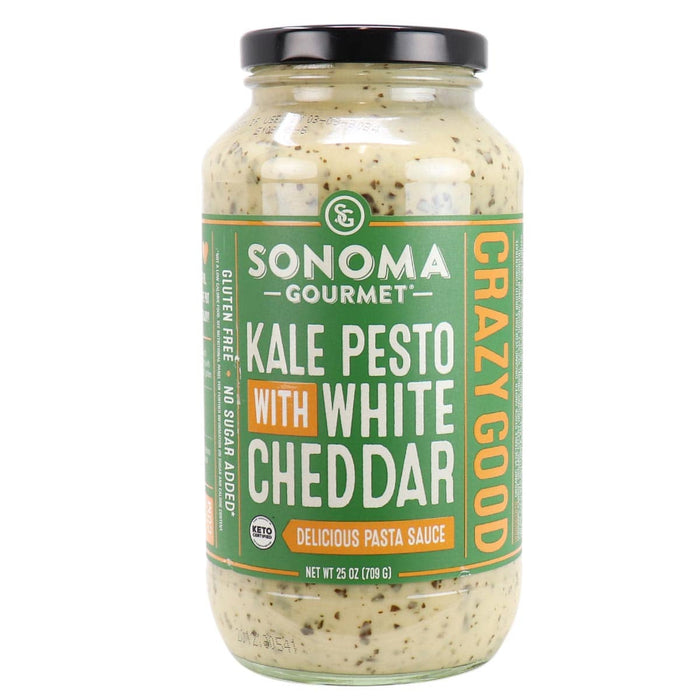 Sonoma Gourmet Pasta Sauce – Kale Pesto with White Cheddar, Small-Batch (709g)