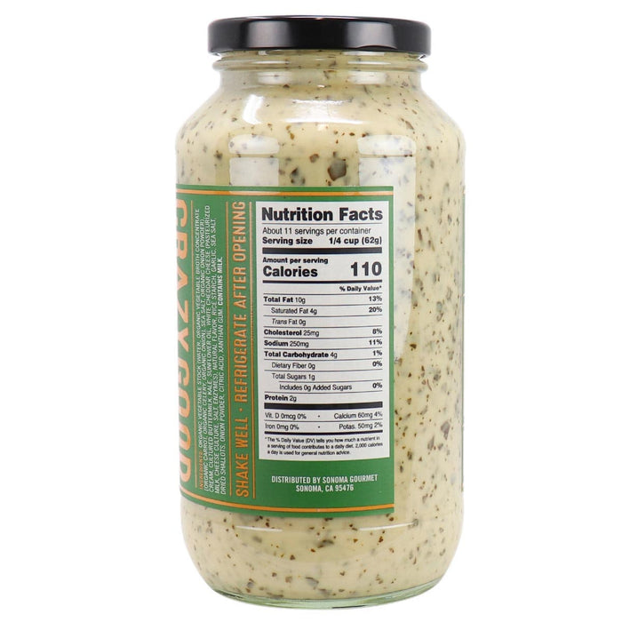 Sonoma Gourmet Pasta Sauce – Kale Pesto with White Cheddar, Small-Batch (709g)