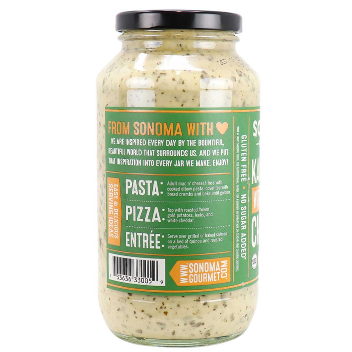 Sonoma Gourmet Pasta Sauce – Kale Pesto with White Cheddar, Small-Batch (709g)