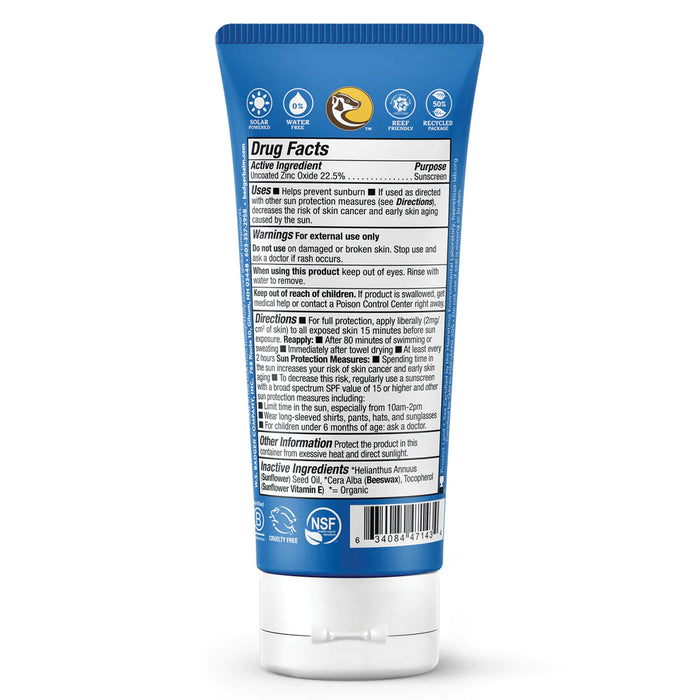 Badger Sport SPF 40 Broad Spectrum Unscented Sunscreen 87ml
