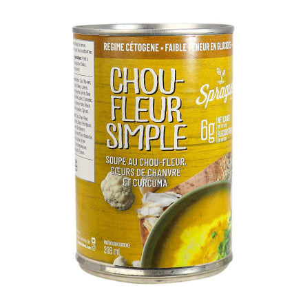 Sprague Simply Cauli Soup with Cauliflower, Hemp Hearts and Turmeric 398ml