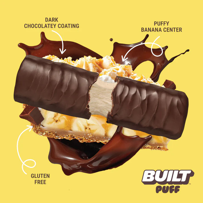 Built Puff Banana Cream Pie – Protein Bar, Marshmallow Texture (12x40g)