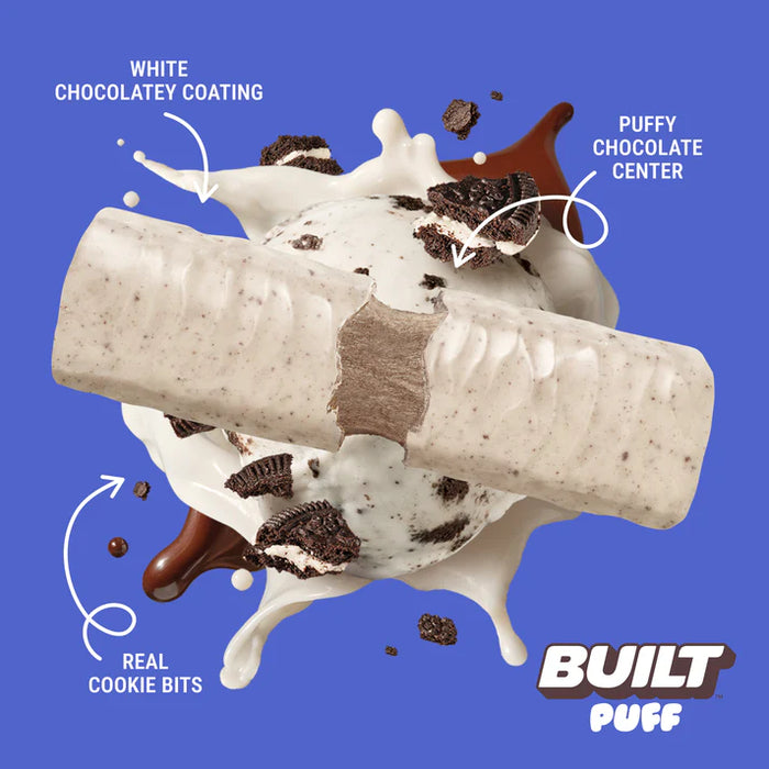 Built Bar Cookies N' Cream Puff – Protein Snack Bar (40g)