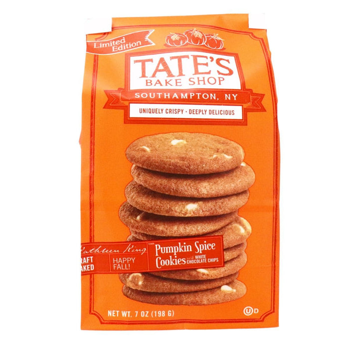 Tate's Bake Shop Pumpkin Spice Cookies – With White Chocolate Chips (184g)