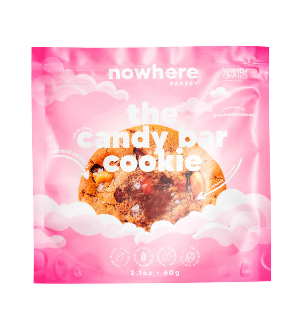 Nowhere Bakery The Candy Bar Cookie – Vegan, Gluten-Free Soft-Baked Cookie (60g)