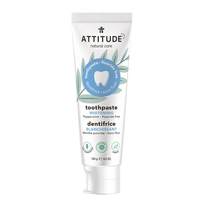 Attitude Toothpaste Whitening Fluoride Free  120g