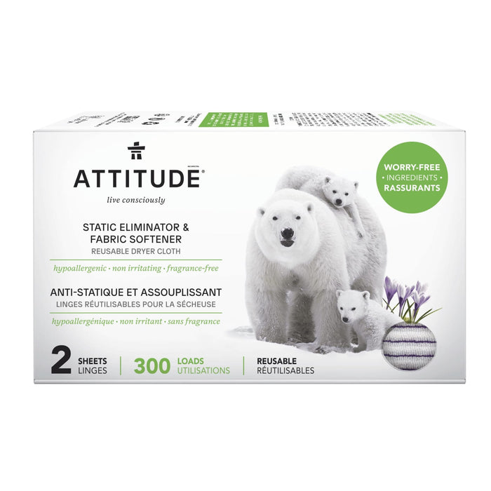 Attitude Static Eliminator & Fabric Softener 2 SHEETS