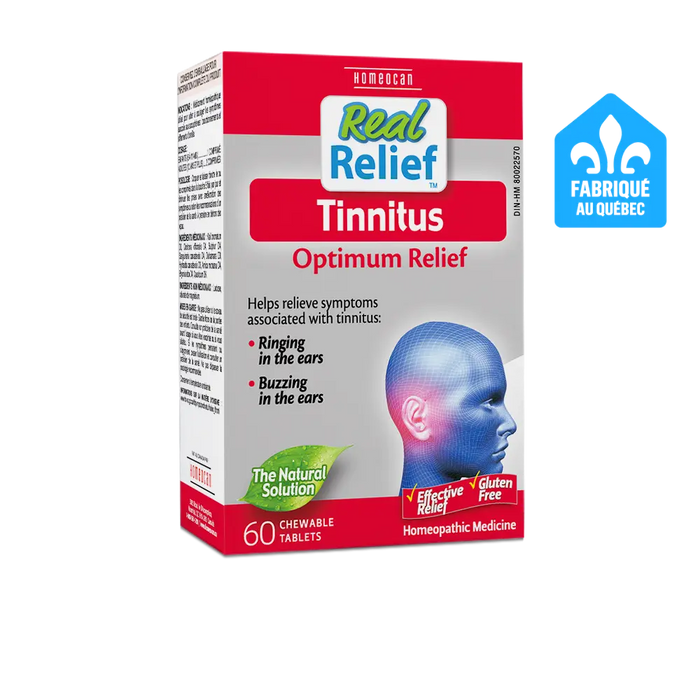 Homeocan Tinnitus Optimum Relief – Homeopathic Ear Ringing Support (60 Chewable Tablets) 60chewabletabs