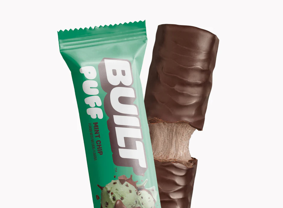 Built Bar Mint Chip Puff – Protein Snack Bar (40g)