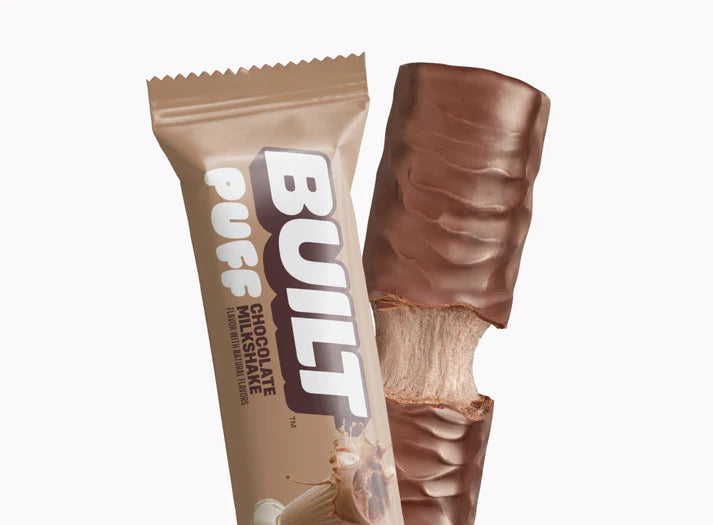 Built Bar Chocolate Milkshake Puff – Protein Snack Bar (40g)
