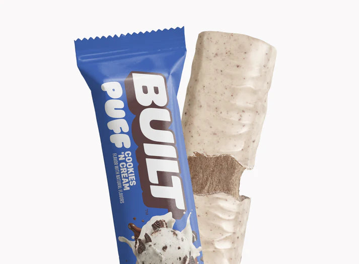 Built Bar Cookies N' Cream Puff – Protein Snack Bar (40g)