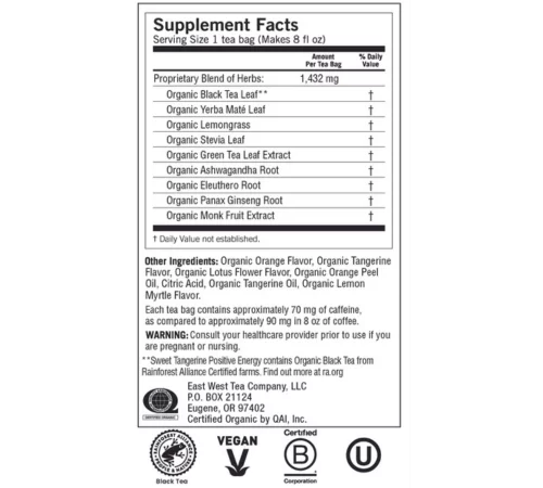 Yogi Herbal Tea, Positive Energy - Sweet Citrus 16 Tea Bags