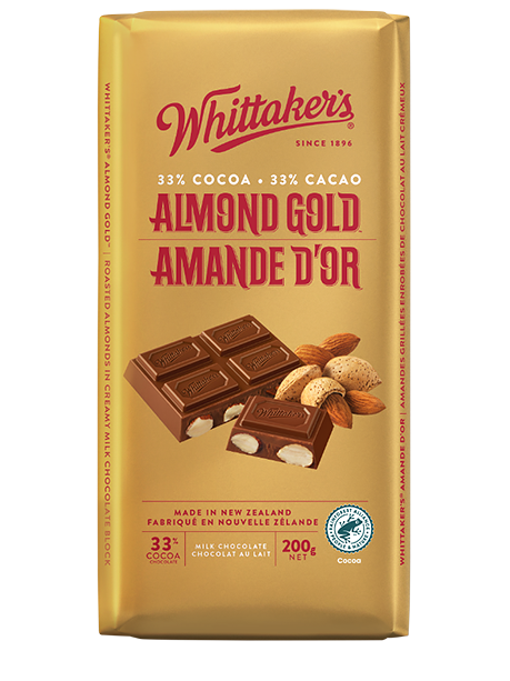 Whittaker's Almond Gold 33% 200g