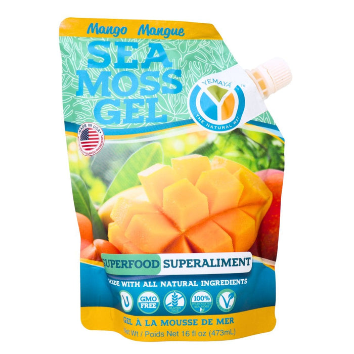 Yemaya Sea Moss Gel Mango  473ml