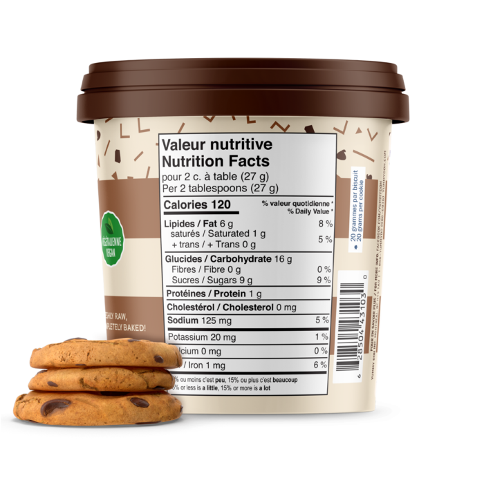 Yummy Doh Vegan Raw Cookie Dough, Chocolate Chunk 400g