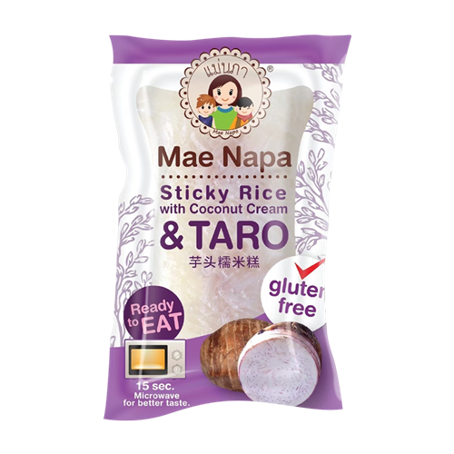 Mae Napa Taro & Sticky Rice with Coconut Cream Bar 80g