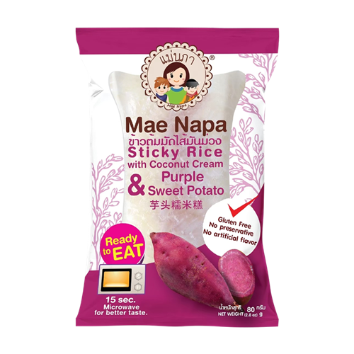 Mae Napa Sweet Potato & Sticky Rice with Coconut Cream Bar 80g