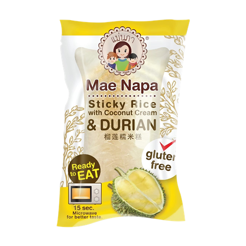 Mae Napa Durian Sticky Rice with Coconut Cream 80g