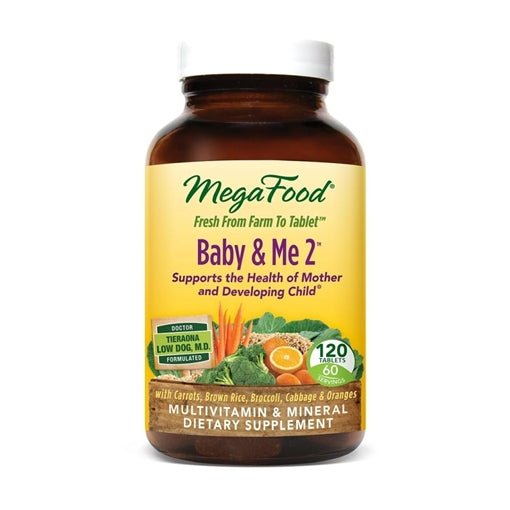 MegaFood Baby&Me 2 Multivitamin Supports Health Of Mother And Child 120tabs
