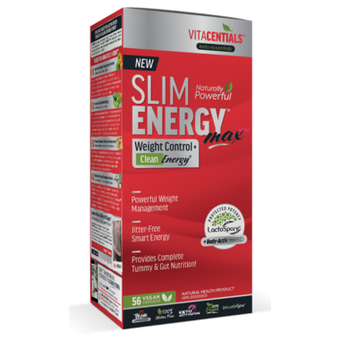 Vitacentials Naturally Powerful Slim Energy Max - Weight Control + Clean Energy 56 Vegecaps