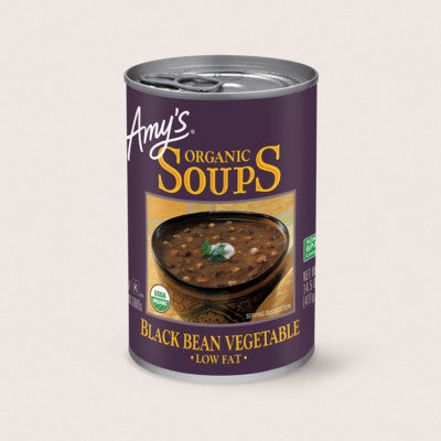 Amy's Organic Soups - Black Bean Vegetable 398ml