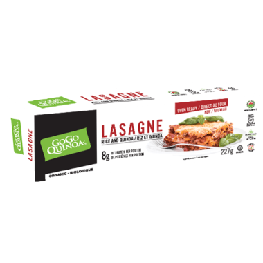GoGo Quinoa Organic Pasta Noodles - Lasagna 227g