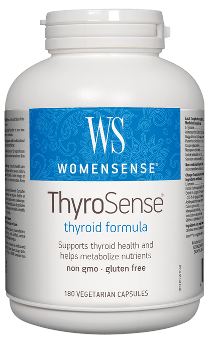 WomenSense Thyrosense Theyroid Formula - Supports Thyroid Health and Helps Metabolize Nutrients 180 Vegecaps