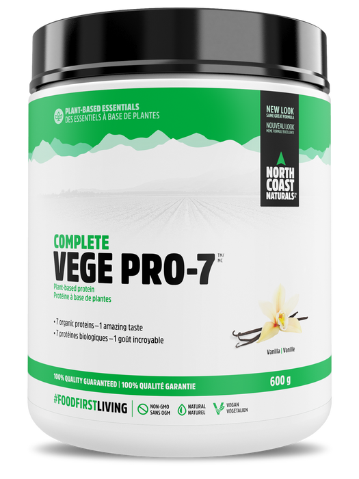 North Coast Naturals Complete Vege Pro-7 Protein Vanilla Flavour - Vegan 600g