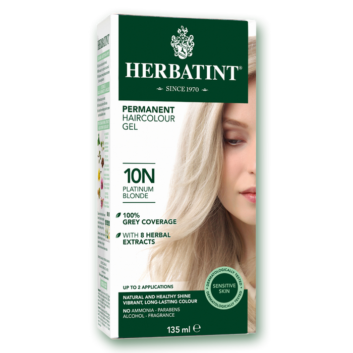Herbatint Permanent Hair Colour (10N - Platinum Blonde) 135ml