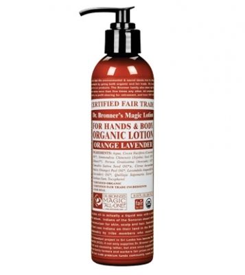 Dr. Bronner's Orange Lavender Hand & Body Lotion Organic - Vegan, Cruelty Free 237ml