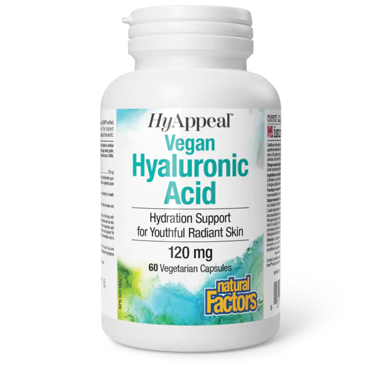 Natural Factors HyAppeal Vegan Hyaluronic Acid 60 VCAPS